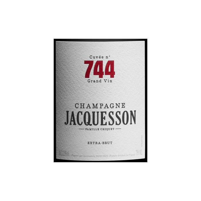Champagne Jacquesson "Cuvée 744" etiquette