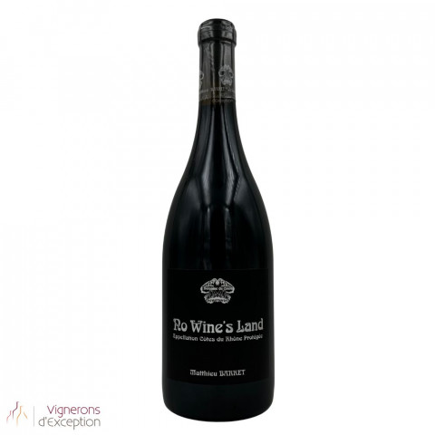 Domaine du Coulet Matthieu Barret Côtes du Rhône "No Wine's Land" rouge 2022 bouteille