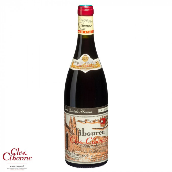 Clos Cibonne Cru Classé Côtes de Provence cuvée spéciale Tibouren rouge 2022 bouteille
