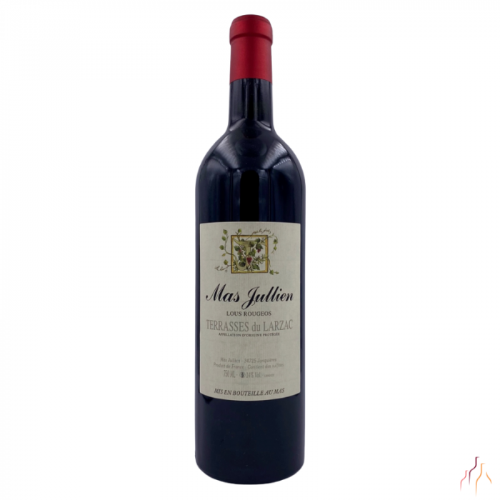 Mas Jullien "Lous Rougeos" rouge 2022 bouteille