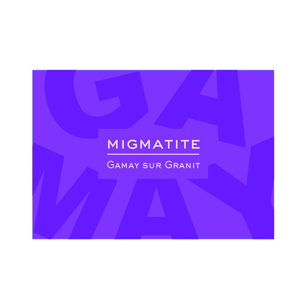 Les Vins de la Madone Cotes du Forez migmatite rouge 2023 etiquette