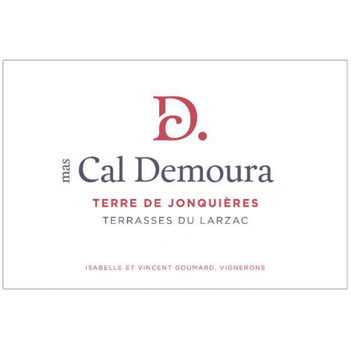 Mas Cal Demoura Terrasses du Larzac "Terre de Jonquières" rouge 2022 etiquette
