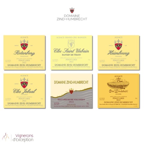 Domaine Zind-Humbrecht découverte de 6 grands Pinot Gris 2022 bouteilles 2