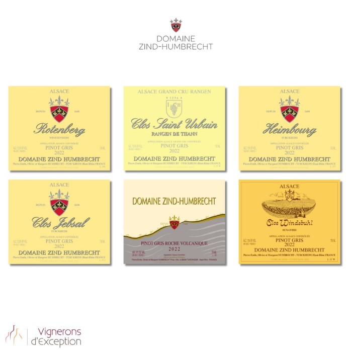 Mixed case Domaine Zind-Humbrecht Pinot Gris 2022