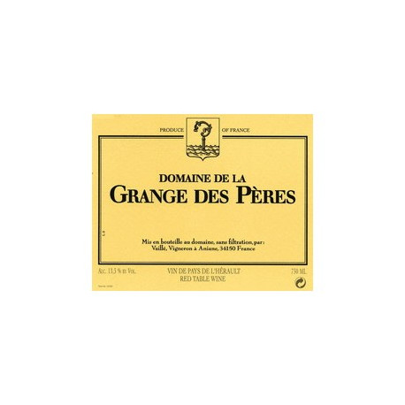 Domaine de la Grange des Pères rouge 2021 etiquette