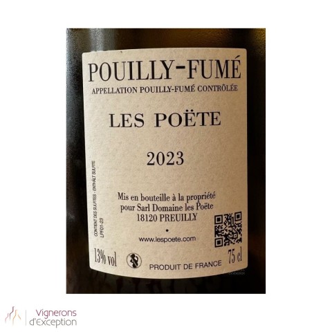 Domaine Les Poëte Pouilly-Fumé (sauvignon) dry white 2023 2
