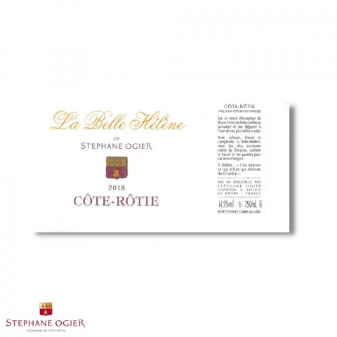 Domaine Stéphane Ogier Côte-Rôtie "La Belle Hélène" rouge 2019 bouteille 2