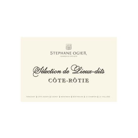 Stephane OGIER Cote Rotie selection de lieux-dits 2020