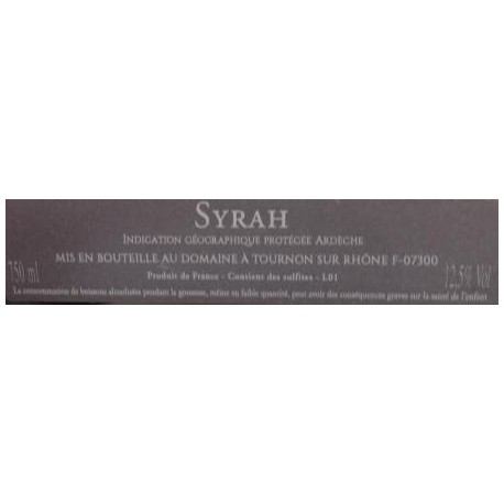 Domaine Christophe Curtat "Syrah d'Ardeche" red 2014