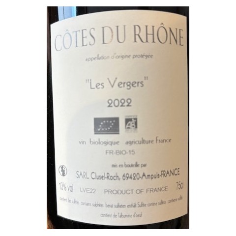 Domaine Clusel-Roch Côtes du Rhône "Les Vergers" red 2022 2