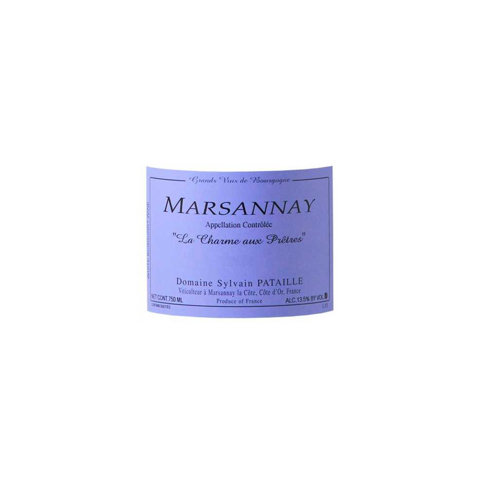 Domaine Sylvain Pataille Marsannay "Le Charme aux Prêtres" blanc sec 2022 etiquette
