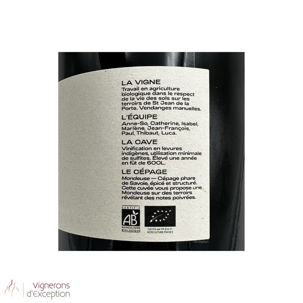 Domaine AS et JF Quenard Savoie "Elisa" (mondeuse) rouge 2023