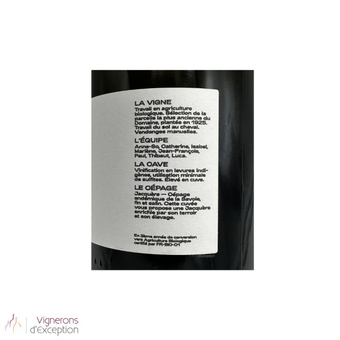 Domaine AS et JF Quenard Savoie Chignin "Anne de la Biguerne" (jacquère) blanc sec 2023