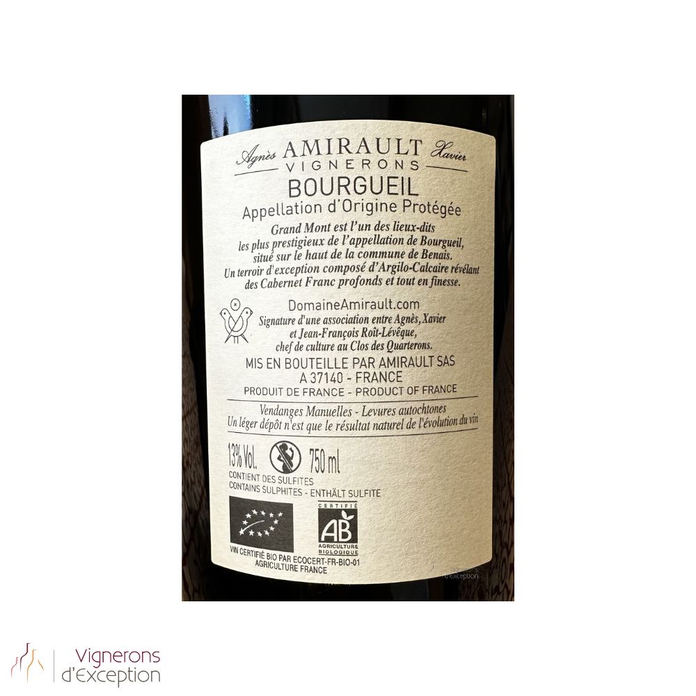 Clos des Quarterons Bourgueil "Le Grand Mont" rouge 2020