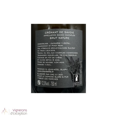 Domaine Blard Crémant de Savoie "Brut Alpin" Non Dosé 2