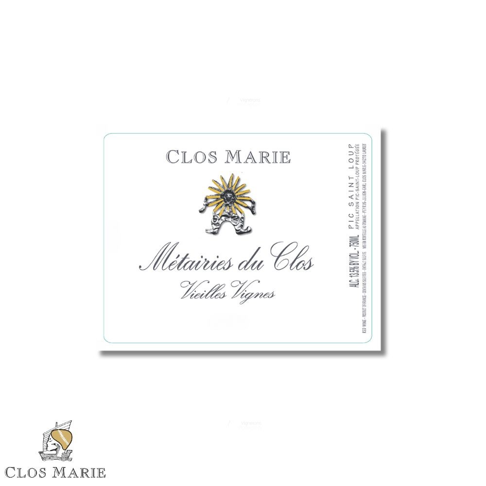 Clos Marie - Pic Saint Loup "Métairies du Clos Vieilles Vignes" rouge 2019