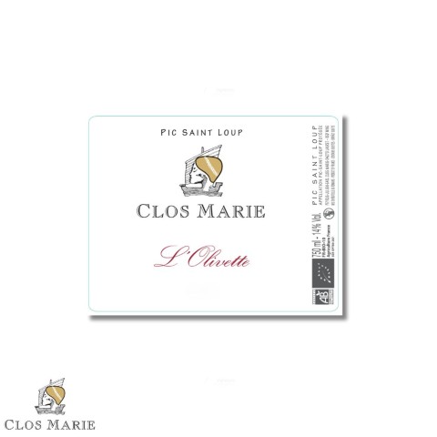Clos Marie - Pic Saint Loup "L'Olivette" rouge 2020 2