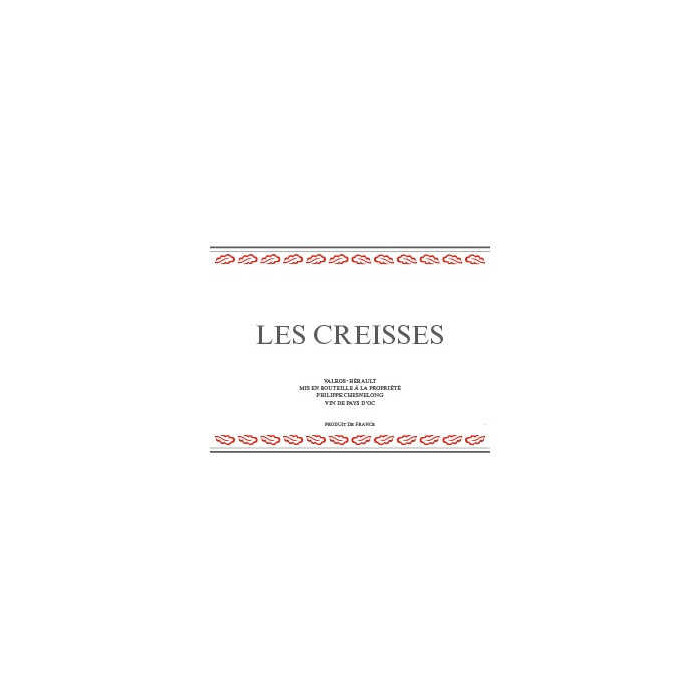 Domaine des Creisses rouge 2020 etiquette