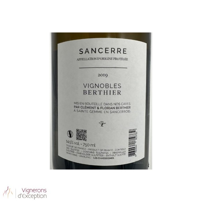 Domaine Berthier Sancerre "Les Chasseignes" blanc sec 2019 (3 bouteilles)