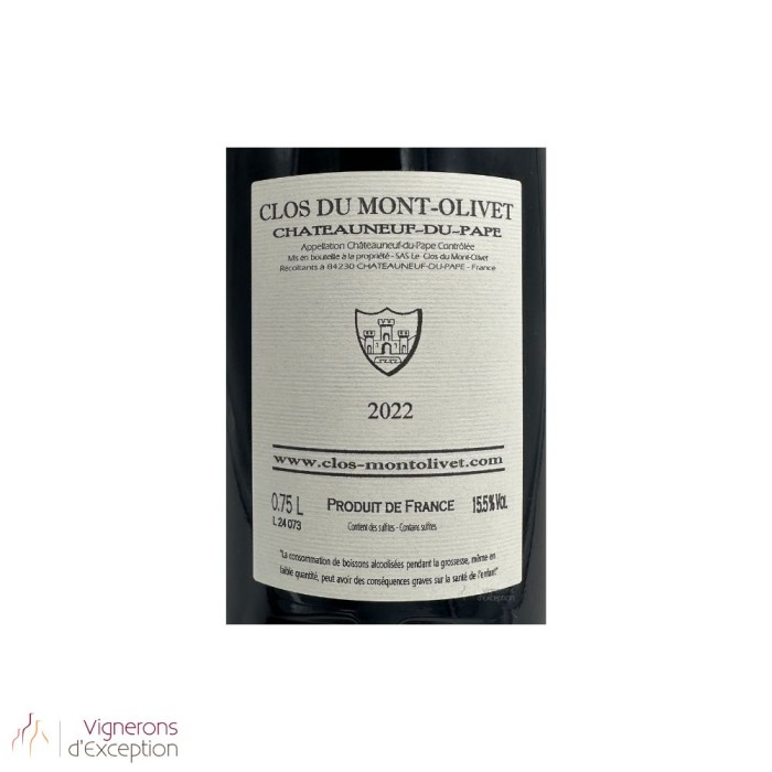 Clos du Mont-Olivet Châteauneuf-du-Pape rouge 2022 (3 bouteilles)