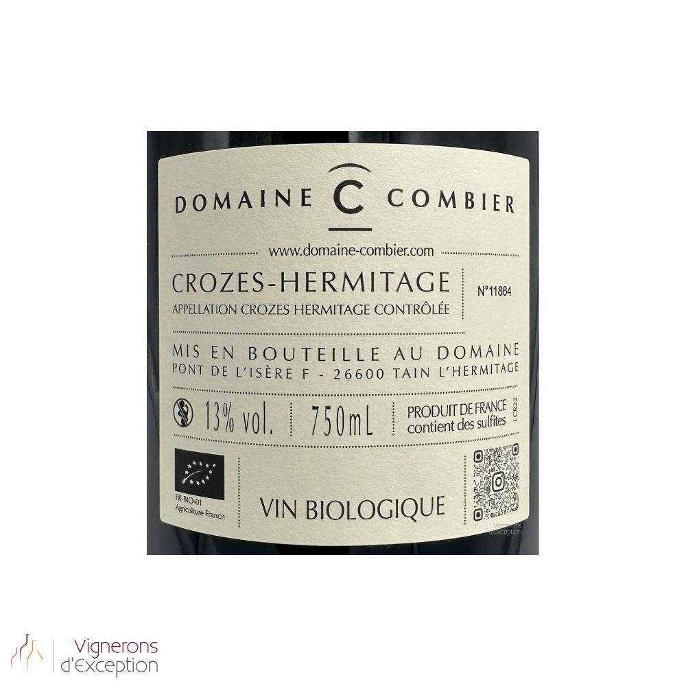Domaine Combier Crozes-Hermitage "Clos des Grives" rouge 2022 (3 bouteilles)