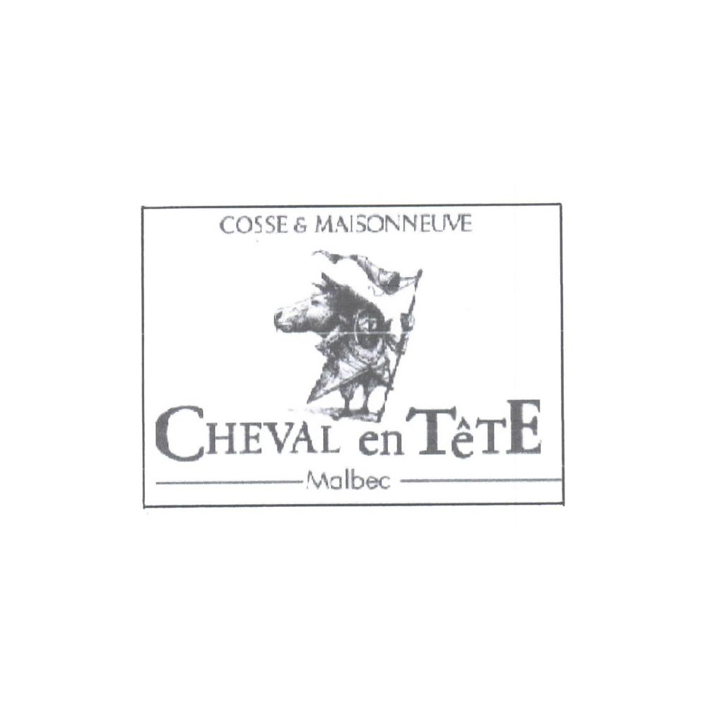 Domaine Cosse-Maisonneuve Cahors "Cheval en tête" rouge 2022 etiquette