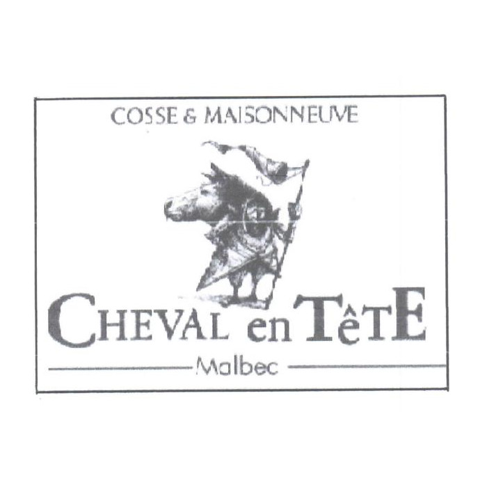 Domaine Cosse-Maisonneuve Cahors "Cheval en tête" rouge 2022 etiquette