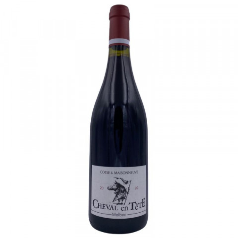 Domaine Cosse-Maisonneuve Cahors "Cheval en tête" rouge 2022 bouteille