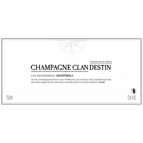 Champagne Clandestin  "Austral" Brut Nature 2022 2
