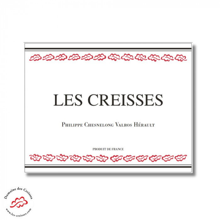 Domaine des Creisses rouge 2023 étiquette