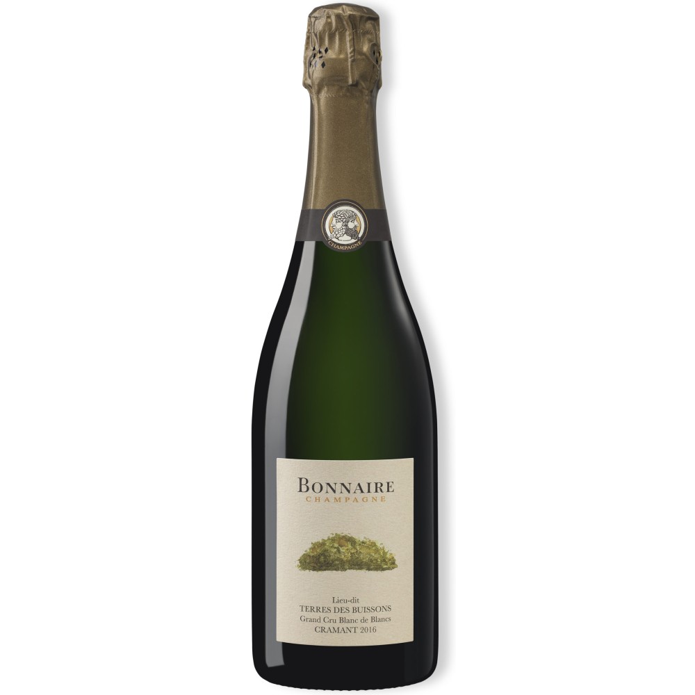Champagne Bonnaire Grand Cru Blanc de Blancs "Terres des Buissons" Cramant 2016 bouteille