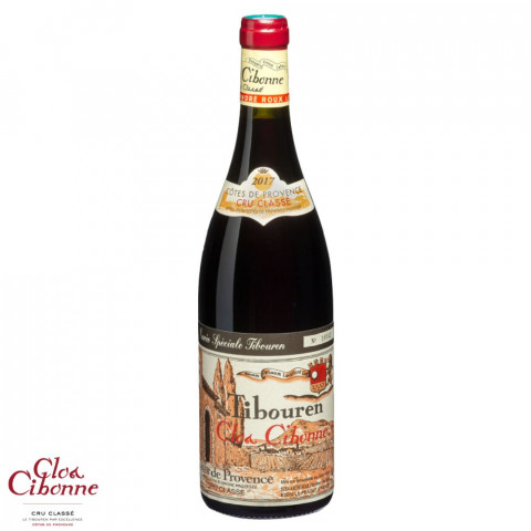 Clos Cibonne Cru Classé Côtes de Provence cuvée spéciale Tibouren rouge 2024 bouteille