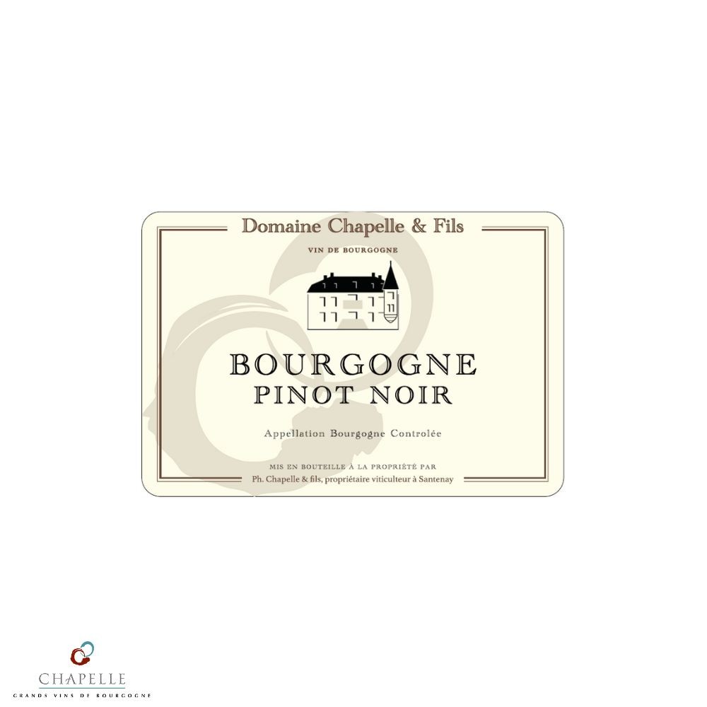 Domaine Chapelle Bourgogne "Pinot Noir" rouge 2023 etiquette