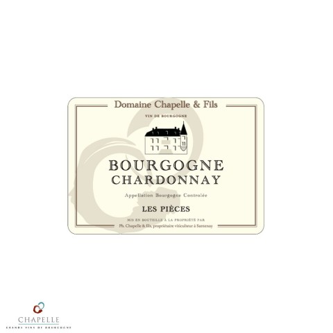 Domaine Chapelle Bourgogne chardonnay blanc sec 2023 etiquette