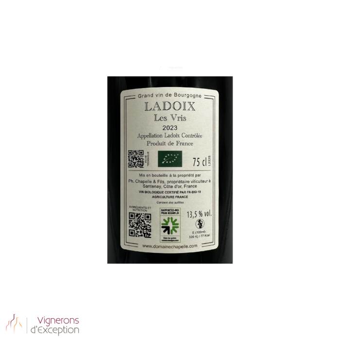 Domaine Chapelle Ladoix "Les Vris" red 2023