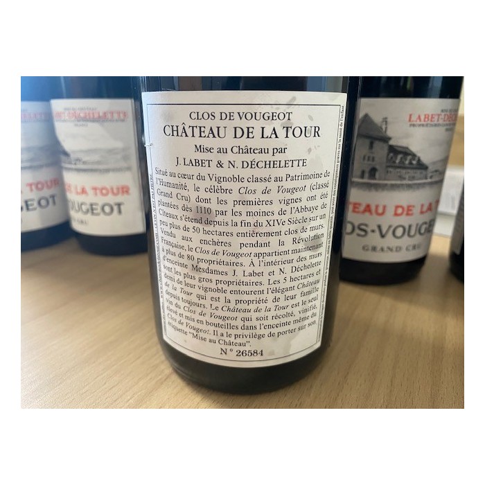 Chateau de la Tour Clos Vougeot Grand Cru red 2022  (damaged labels)