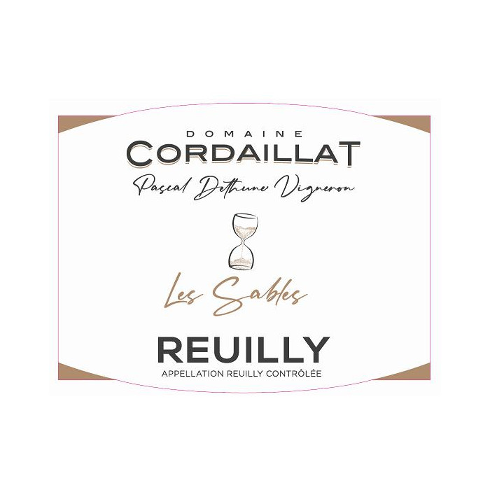 Domaine Cordaillat Reuilly "Les Sables" blanc sec 2023 etiquette