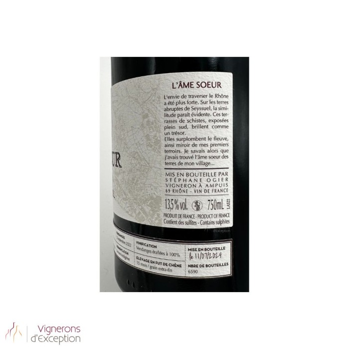 Domaine Stephane Ogier "L'ame Soeur" (Syrah de Seyssuel) red 2022