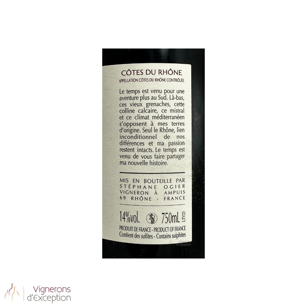 Domaine Stéphane Ogier Côtes du Rhône "Le Temps est Venu" (Grenache) red 2023