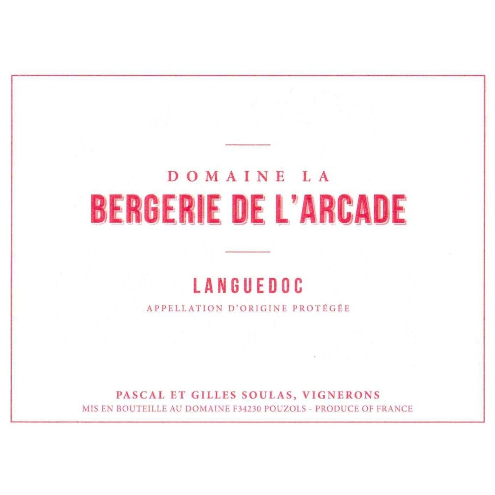 La Bergerie de l'Arcade blanc sec 2023 etiquette