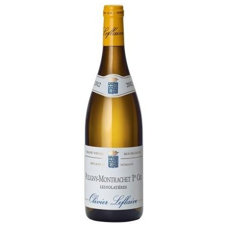 "Récolte du Domaine" Olivier Leflaive Puligny-Montrachet 1er Cru "Les Folatières" blanc sec 2012