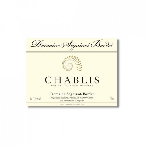 Domaine Séguinot-Bordet Chablis blanc sec 2024 bouteille 2