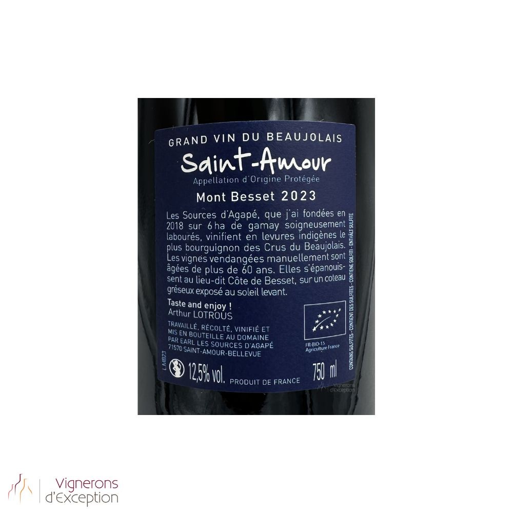Les Sources d'Agapé Saint-Amour "Mont Besset" red 2023