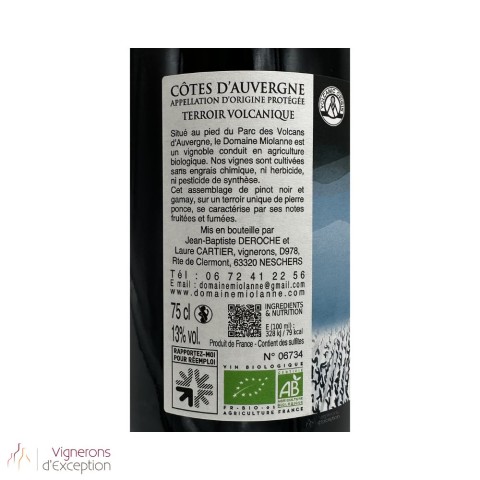 Domaine Miolanne Côtes d'Auvergne "Volcane" red 2024 2