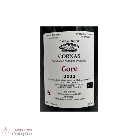 Domaine du Coulet Matthieu Barret Cornas "Gore" 2022 (3 bouteilles) 2