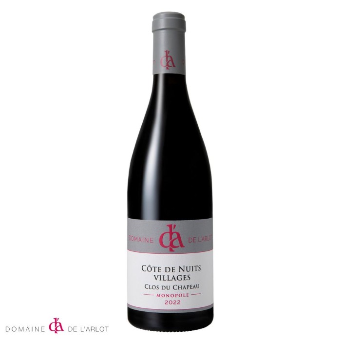 Domaine de l'Arlot Côte de Nuits Villages "Clos du Chapeau" rouge 2023 bouteille