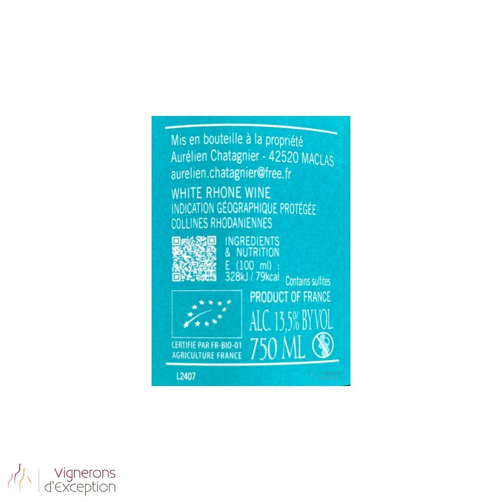 Domaine Aurélien Chatagnier Viognier blanc sec 2024