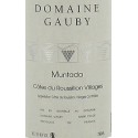 Domaine Gauby "Muntada" rouge 2013 etiquette