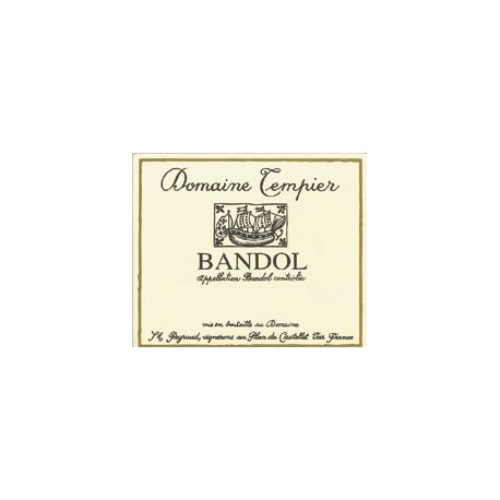 Domaine Tempier Bandol blanc 2024 etiquette