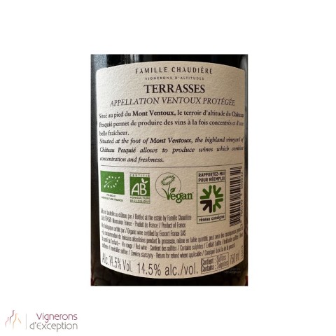 Château Pesquié Ventoux "Terrasses" rouge 2022 bouteille 2